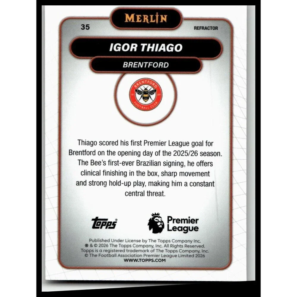 2026 Merlin Premier League #35 Igor Thiago Refractor